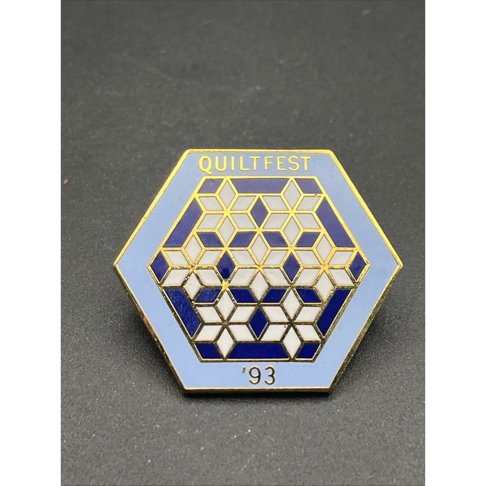 1993 QuiltFest Lapel Hat Pin